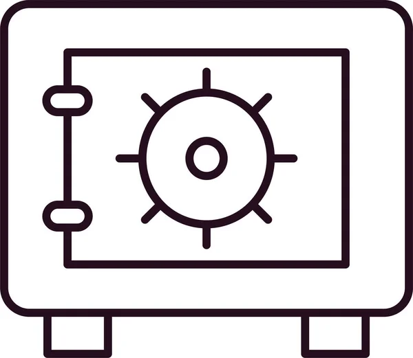Safebox Icon Vector Illustration — Vector de stock