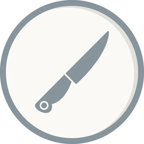 Knife Web Icon Simple Illustration — Stock Vector