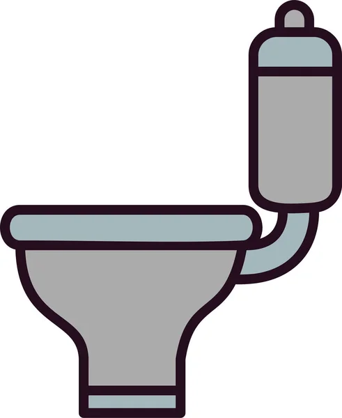 Toilet Web Icon Simple Illustration — Stockvector