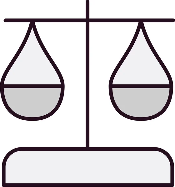 Vector Law Scale Icon — Archivo Imágenes Vectoriales