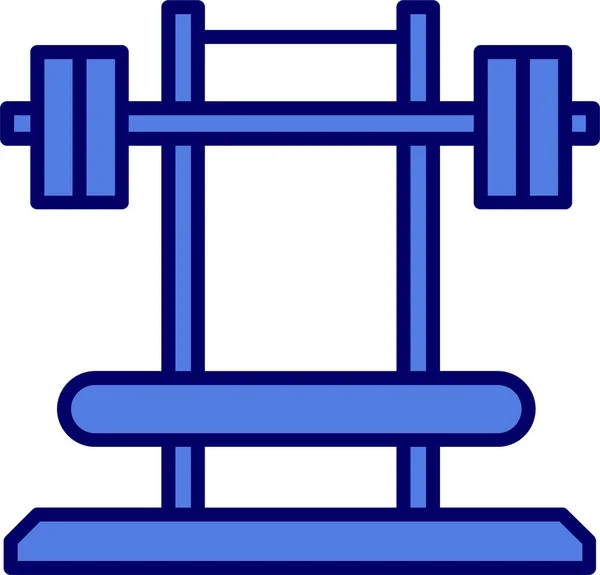Gym Vector Simple Flat Icon —  Vetores de Stock