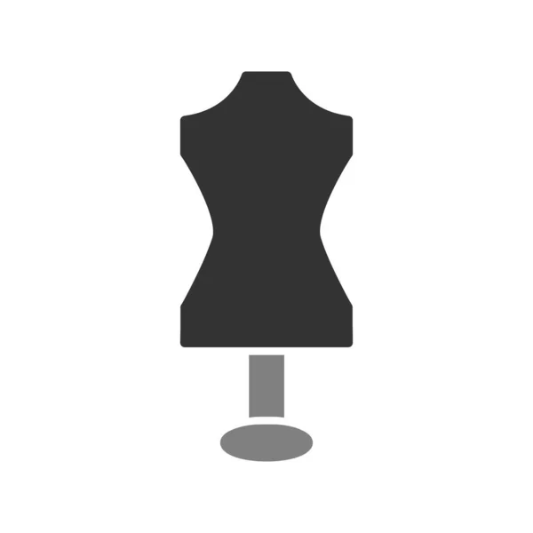 Icône Mannequin Illustration Plate Symbole Vectoriel Vêtements Pour Toile — Image vectorielle