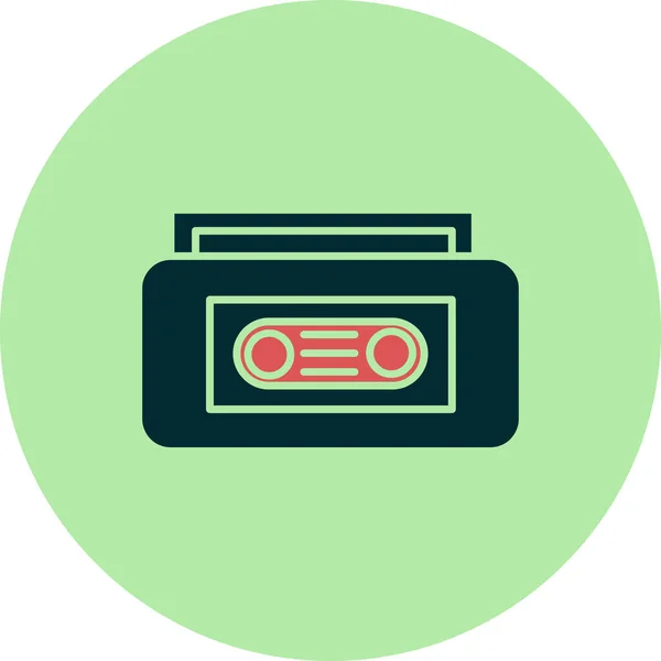 Video Tape Web Icon Simple Illustration — Stockvektor