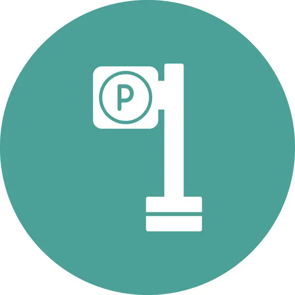 Parking Znak Ikona Wektor Ilustracja — Wektor stockowy