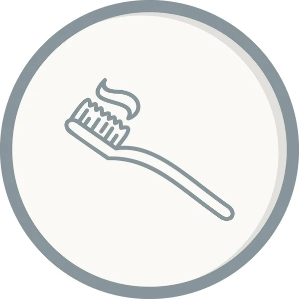Tooth Brush Web Icon Simple Illustration —  Vetores de Stock