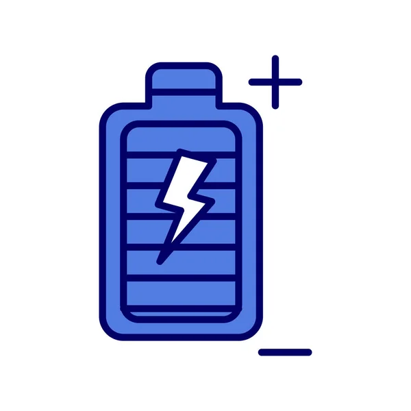 Icône Batterie Charge Illustration Vectorielle — Image vectorielle