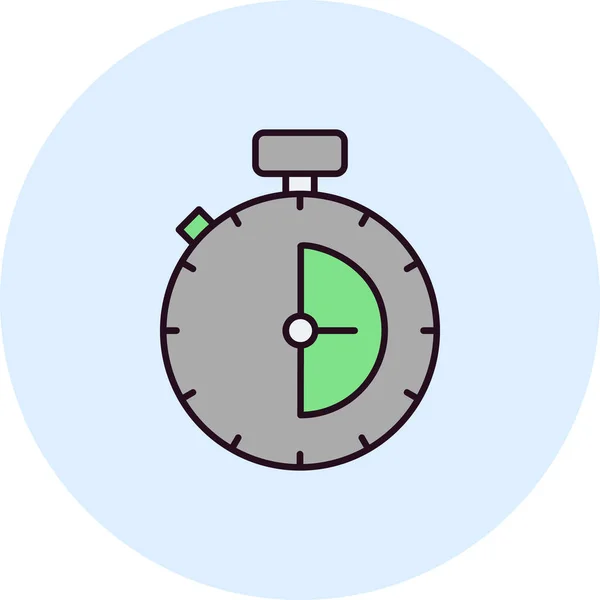 Contagem Decrescente Ícone Web Ilustração Simples Cronômetro — Vetor de Stock