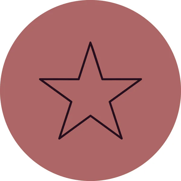Favorite Star Web Icon Vector Illustration — Image vectorielle