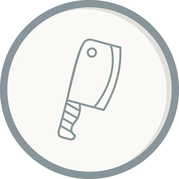 Cleaver Icon Vector Illustration — Stock Vector