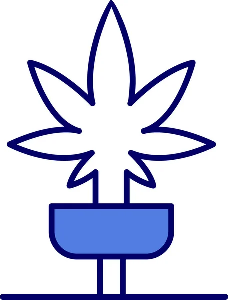 Marijuana Icon Vector Illustration — Vector de stock