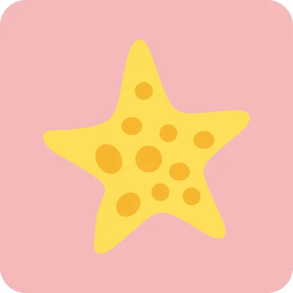Starfish Icon Vector Illustration — Stock Vector
