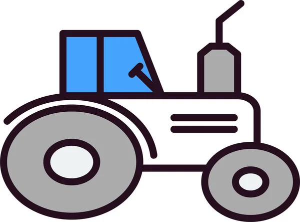Ikona Ciągnika Ilustracja Wektora — Wektor stockowy