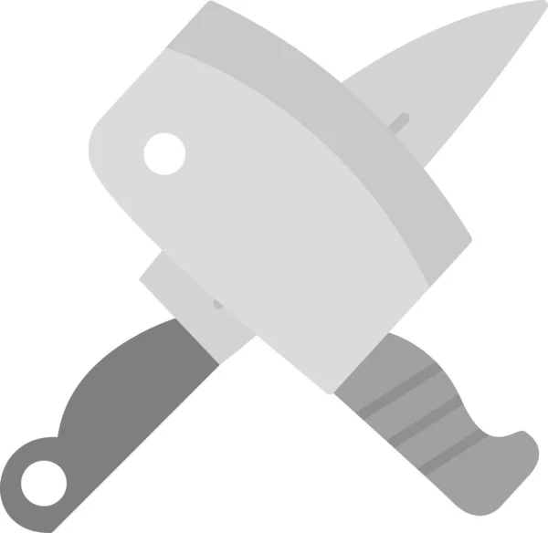 Vector Illustration Cleaver Knives Icon — Archivo Imágenes Vectoriales