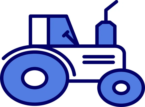 Tractor Icon Vector Illustration — Stock Vector