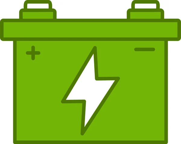Auto Batterij Web Icoon Eenvoudige Illustratie — Stockvector