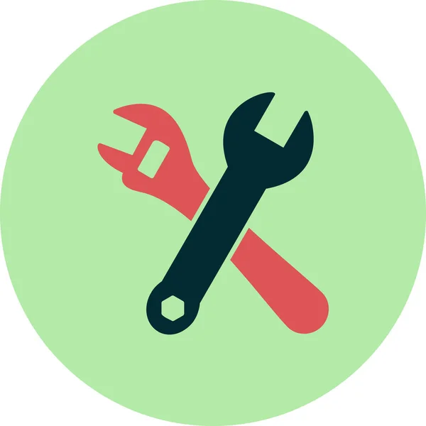Cross Wrenches Web Icon Simple Design — Stockvektor