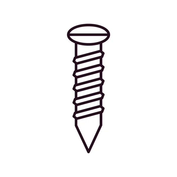 Screw Icon Vector Illustration Graphic Design — Vettoriale Stock