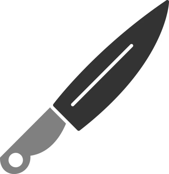 Knife Web Icon Simple Illustration — Stock Vector