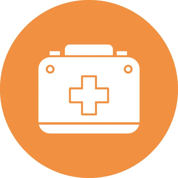 Medical First Aid Kit Vector Icon — Stockový vektor