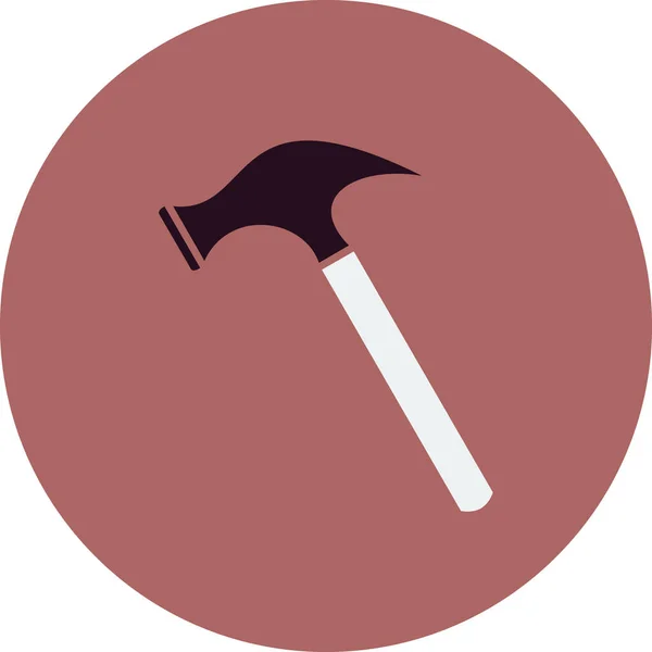 Een Hamer Web Icoon Eenvoudige Illustratie — Stockvector
