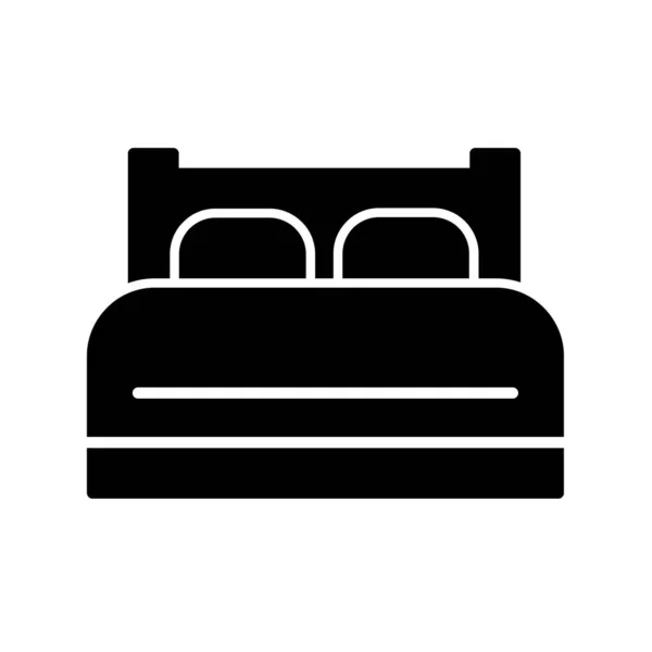 Vector Ilustración Del Icono Cama — Archivo Imágenes Vectoriales