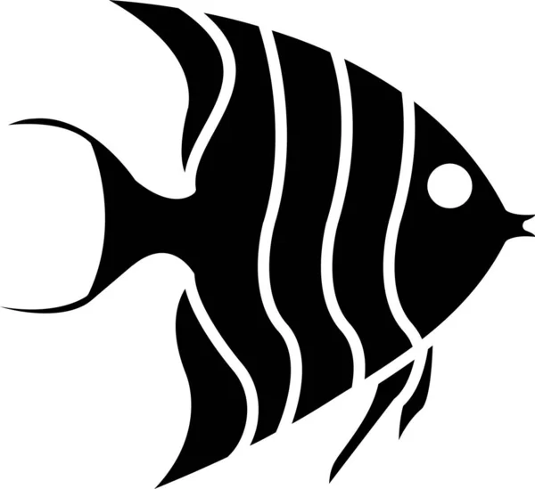 Angel Fish Icon Vector Illustration — Stock Vector