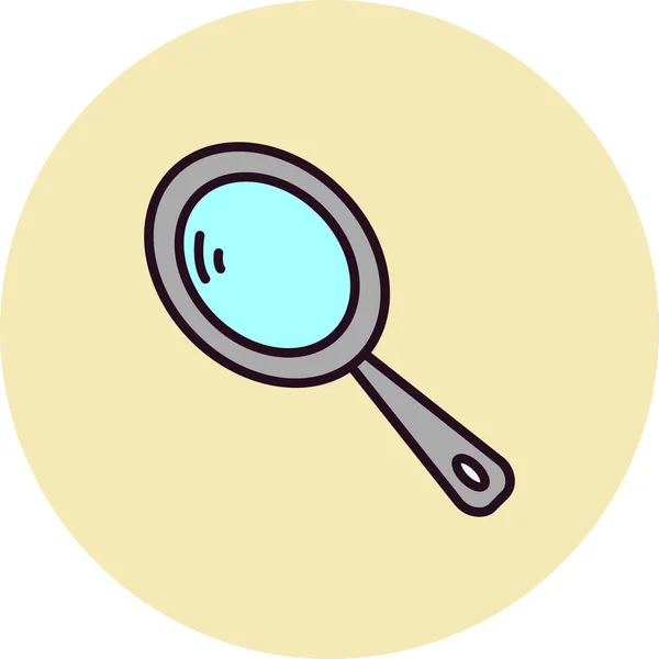 Hand Mirror Icon Web Design —  Vetores de Stock