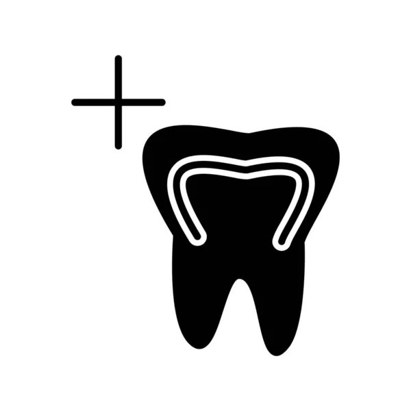 Ícone Dente Ilustração Vetorial —  Vetores de Stock