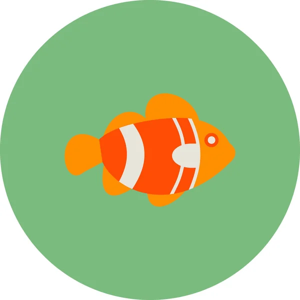 Clown Fish Icon Vector Illustration — Image vectorielle