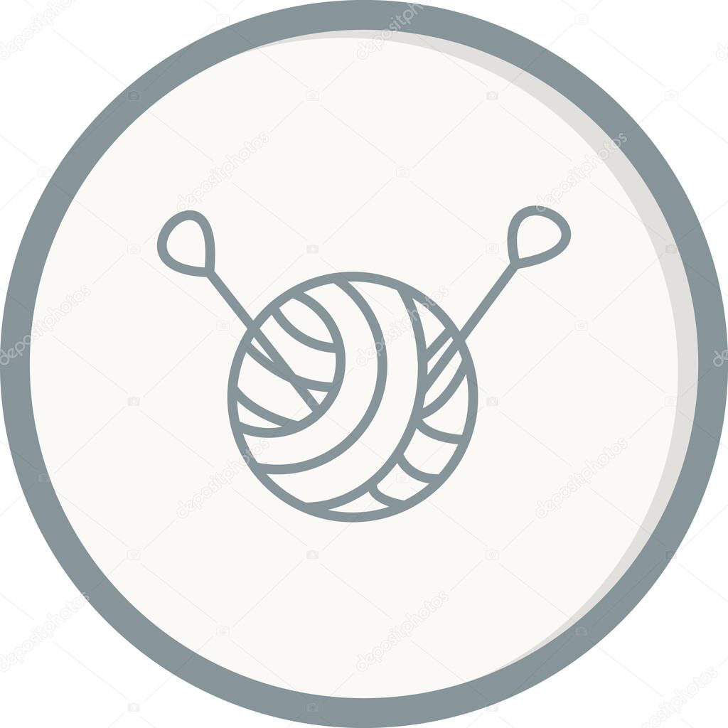 Yarn ball  icon vector illustration