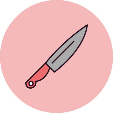 Bıçak. Web simgesi basit illüstrasyon 