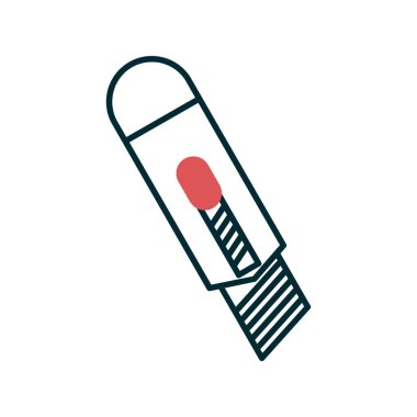 kesicinin basit grafik simgesi vektör çizimi