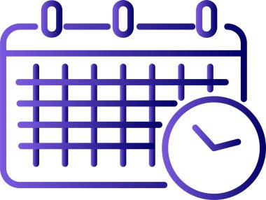 Takvim simgesinin vektör illüstrasyonu 