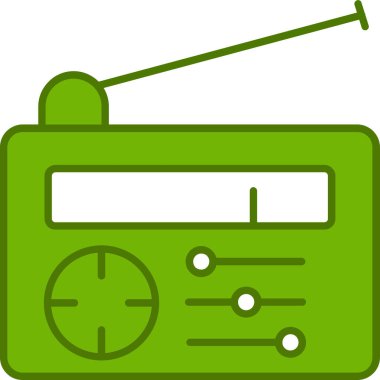 radyo simgesi vektör illüstrasyonu
