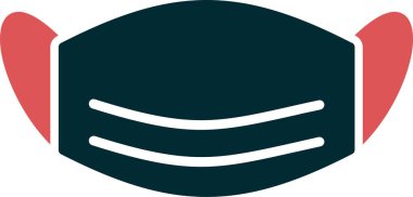 yüz maskesi vektör illüstrasyonu