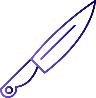 Bıçak. Web simgesi basit illüstrasyon 