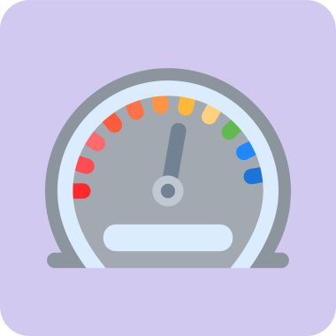 Moda biçimi izole edilmiş arkaplanda hız göstergesi simgesi