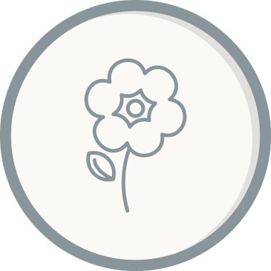 çiçek simgesi vektör illüstrasyonu