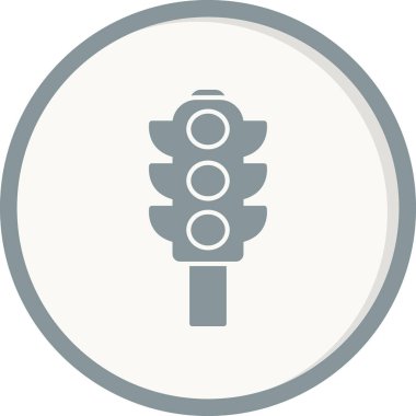 Trafik ışıkları düz kutsal kişilerin resmi, vektör, illüstrasyon