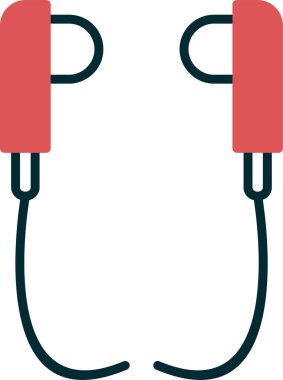 Eller serbest kulaklık vektör çizimi