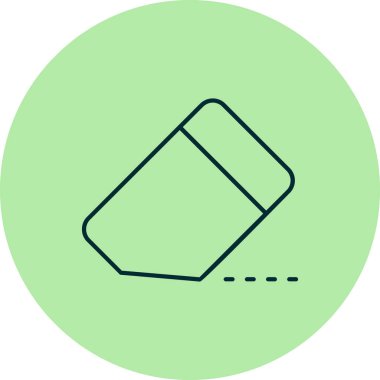 Silgi. Web simgesi basit tasarım 