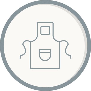 önlük simge vektör çizim