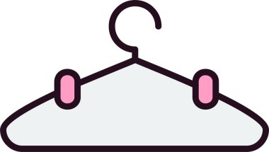 giysi askısı ikon vektör illüstrasyonu