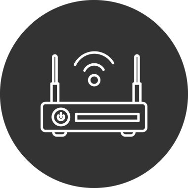  Wi-fi yönlendirici vektör illüstrasyonu