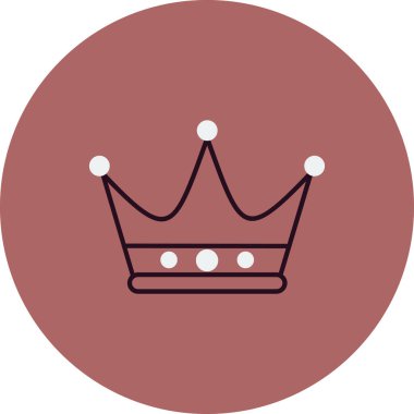 taç simgesi vektör illüstrasyonu