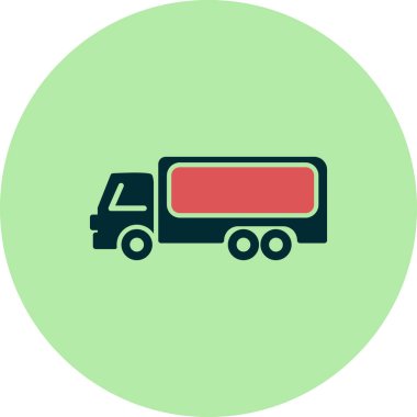 Kamyon. Web simgesi basit tasarım 