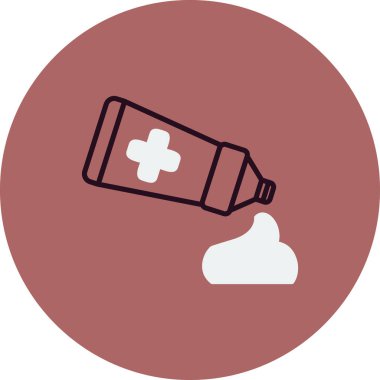 Merhem ikonu vektör illüstrasyonu