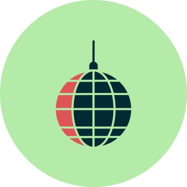 disko topu simgesi vektör illüstrasyon tasarımı