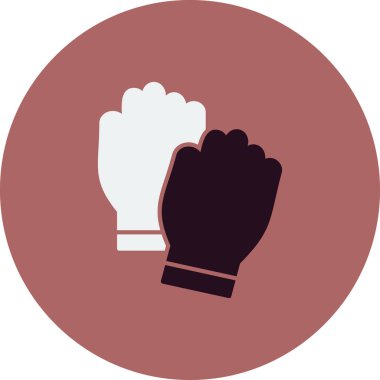 Eldiven simgesinin vektör çizimi