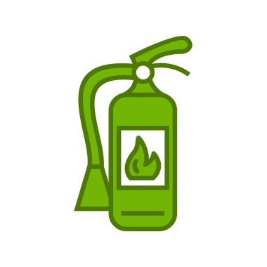 Yangın söndürücüsü. vektör simgesi 